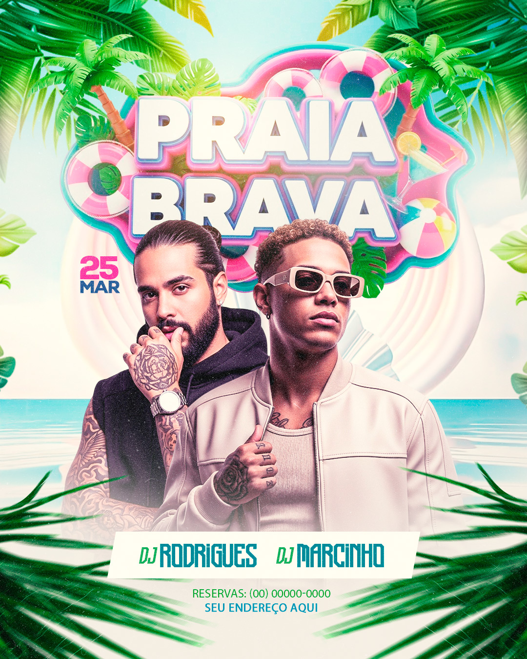 FLYER PARA EVENTOS 2026 PRAIA BRAVA