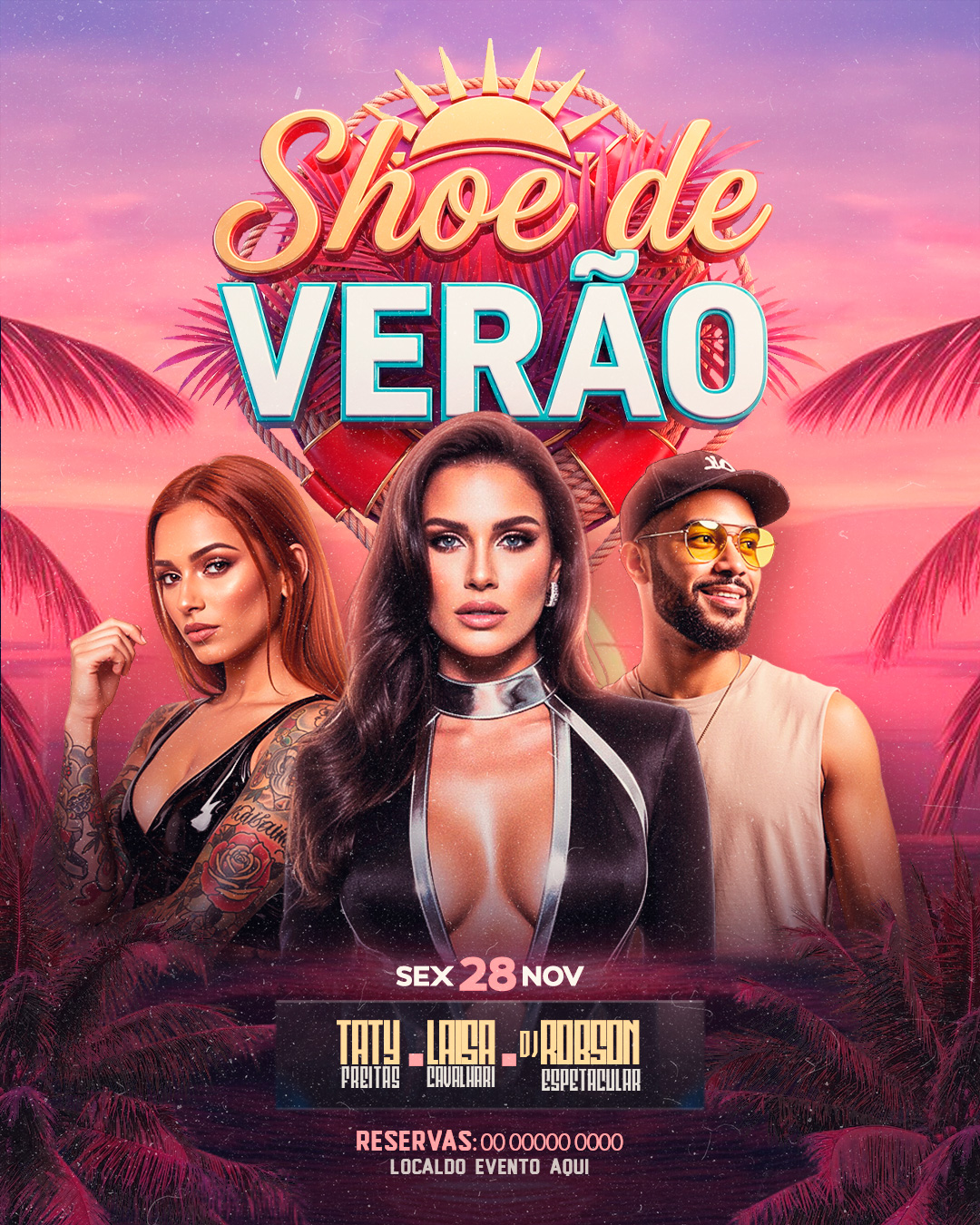 FLYERS PARA EVENTOS SHOW DE VERO FEED