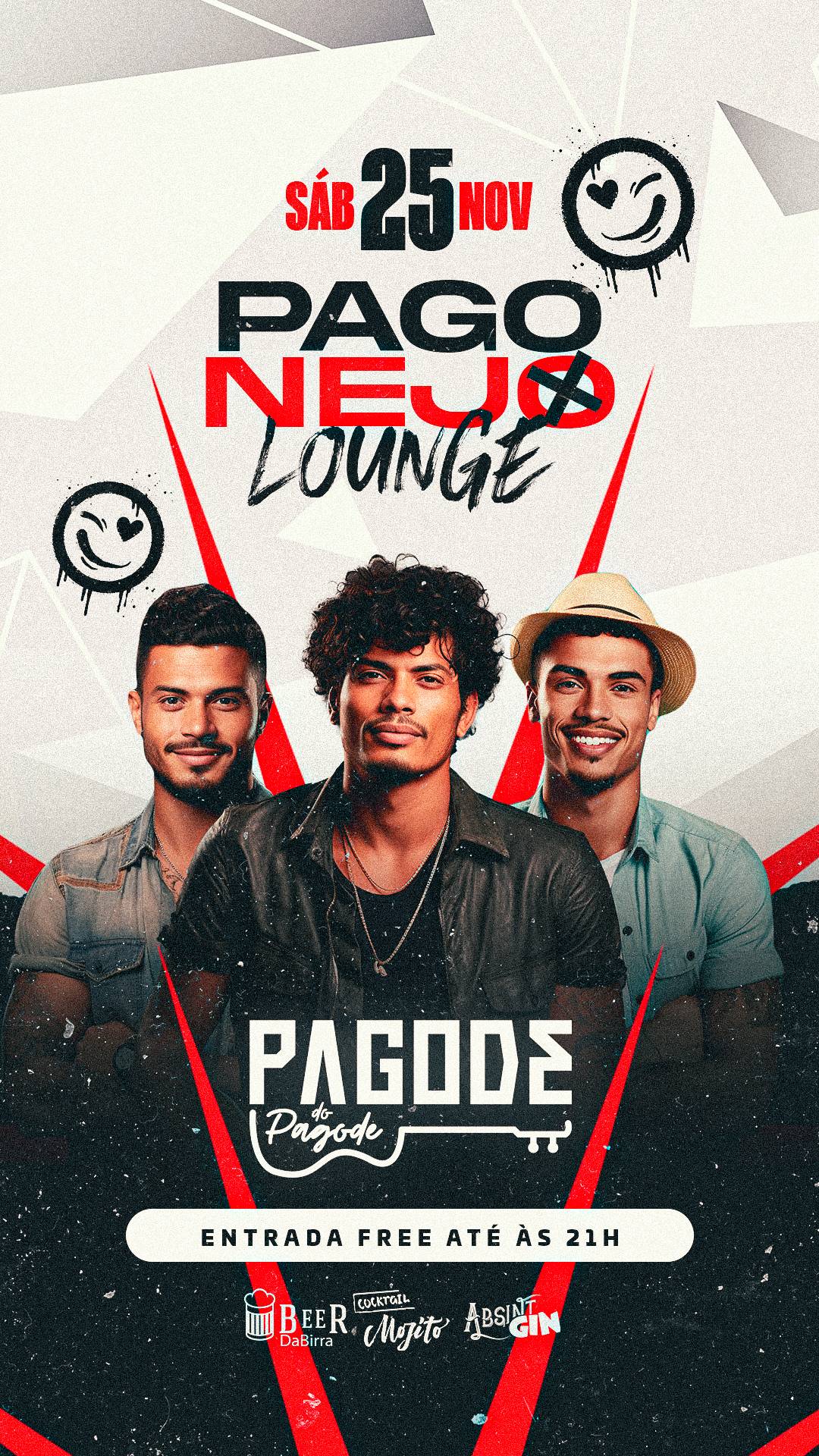Story Flyer Pagonejo Lounge Pagode do Pagode Social Media PSD Editável