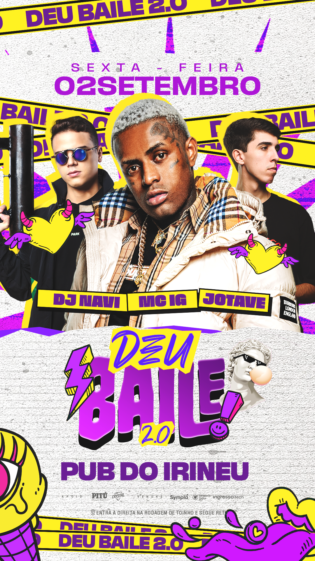 84V - 297 - FLYER EVENTO DEU BAILE STORIES PSD EDITÁVEL