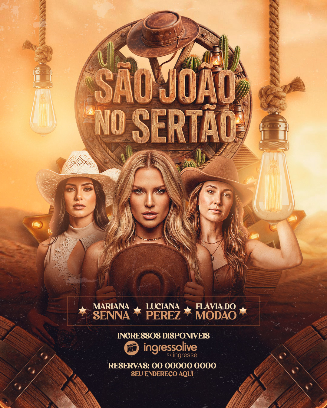 FLYERS PARA EVENTOS SO JOO DO SERTO FEED