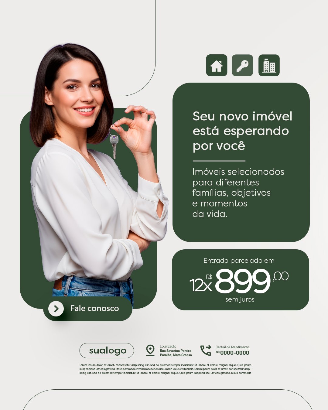 Imobiliária Seu Novo Imóvel Está Esperando Por Você PSD Editável