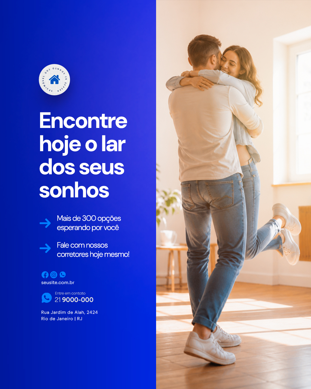 Imobiliária Encontre Hoje Seus Sonhos PSD Editável