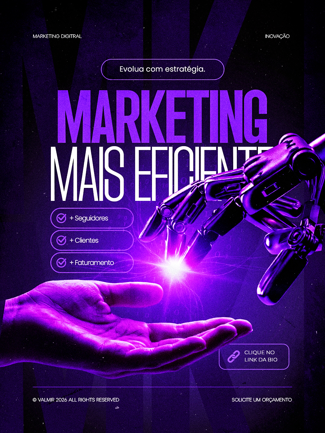 Marketing Digital Mais Eficiente Evolua com Estratégia PSD Editável