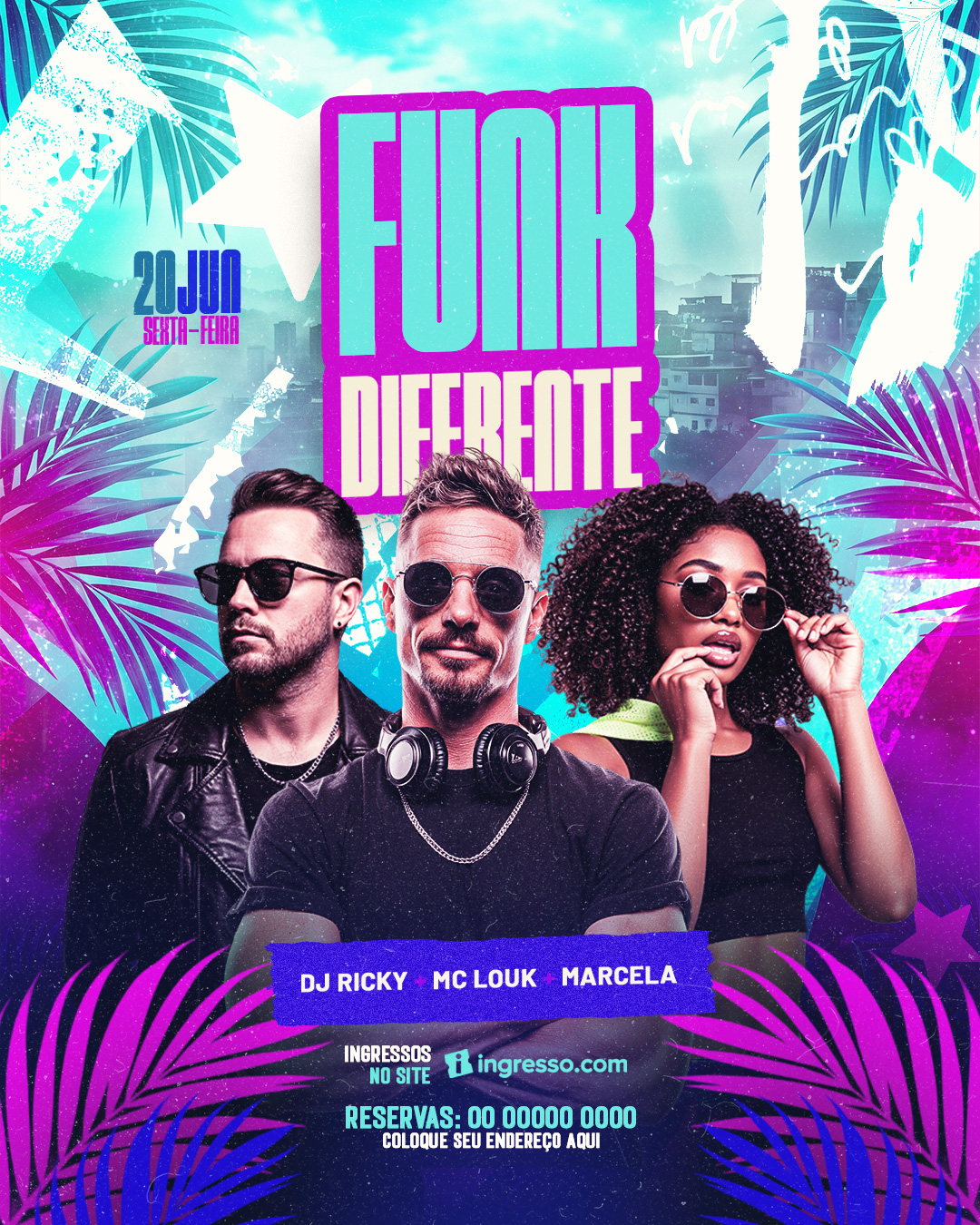 FLYERS PARA EVENTOS FUNK DIFERENTE FEED