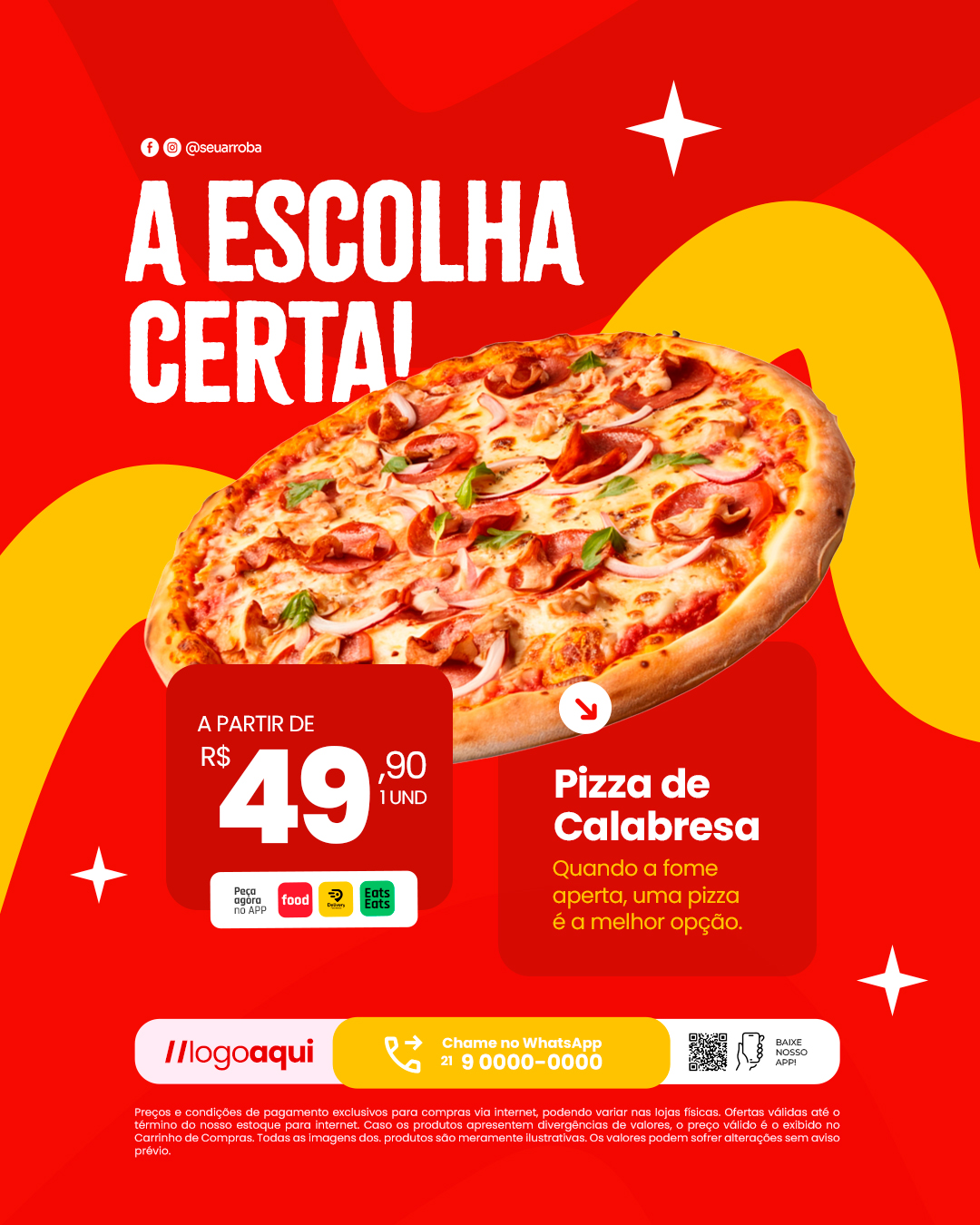 Pizzaria A Escolha Certa PSD Editável