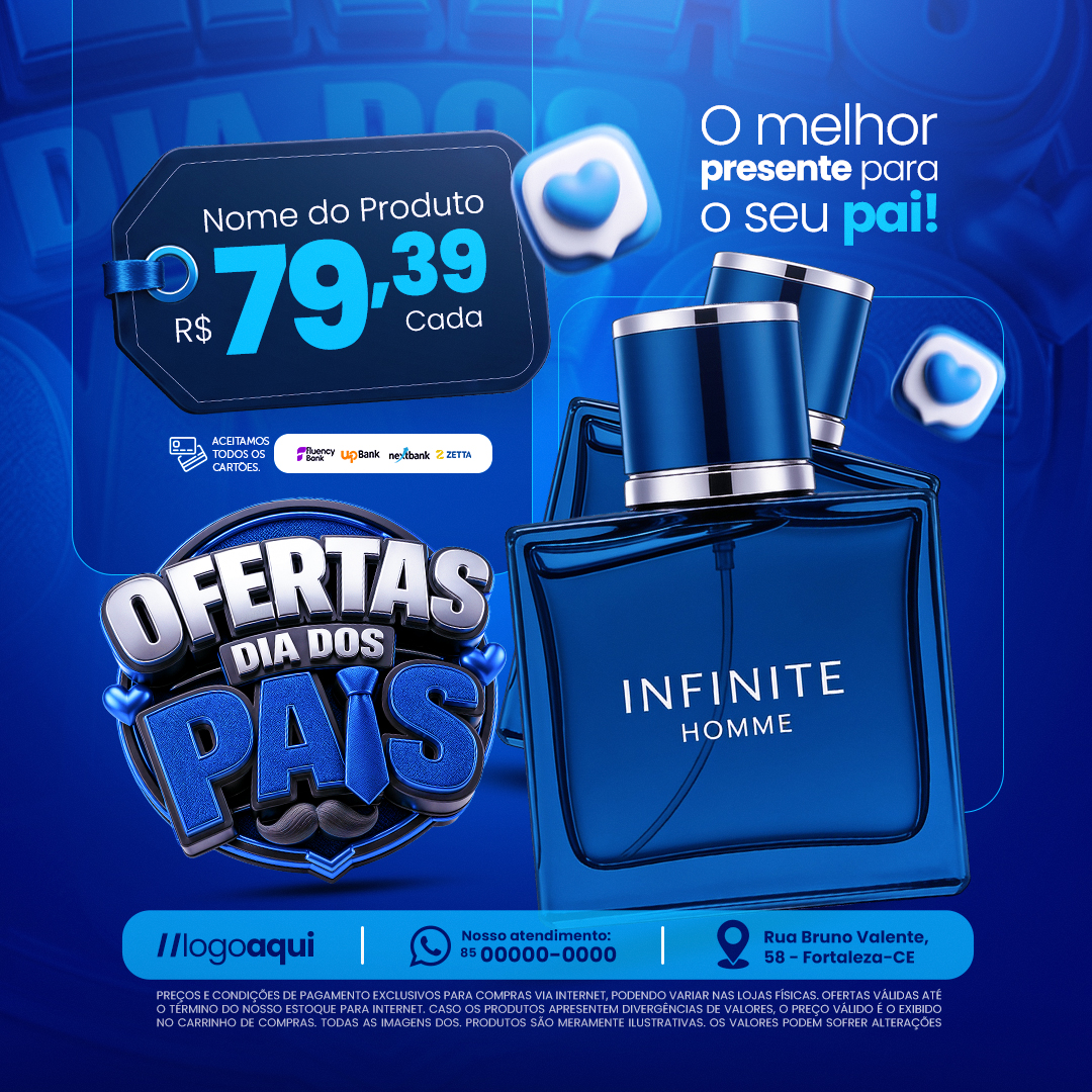 Ofertas Dia das Pais O Melhor Presente para o Seu Pai PSD Editável
