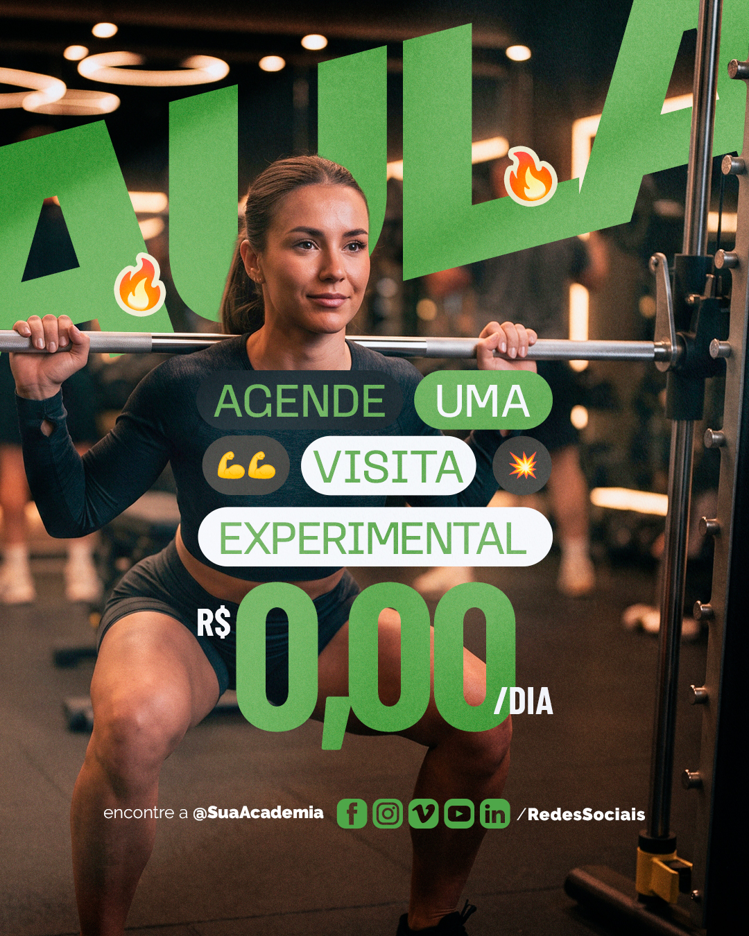 Academia Agende Uma Visita Experimental PSD Editável
