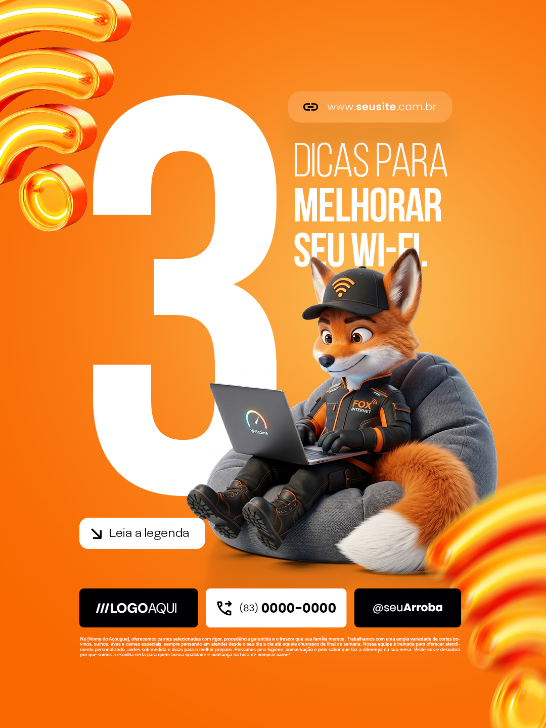 Provedor de Internet 3 Dicas para Melhorar Seu Wi Fi PSD Editável