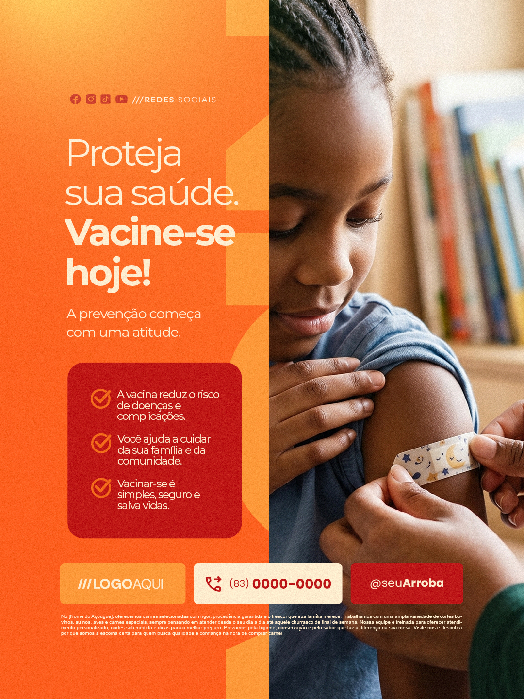 Semana da Vacinação Proteja Sua Saúde Vacine se Hoje PSD Editável