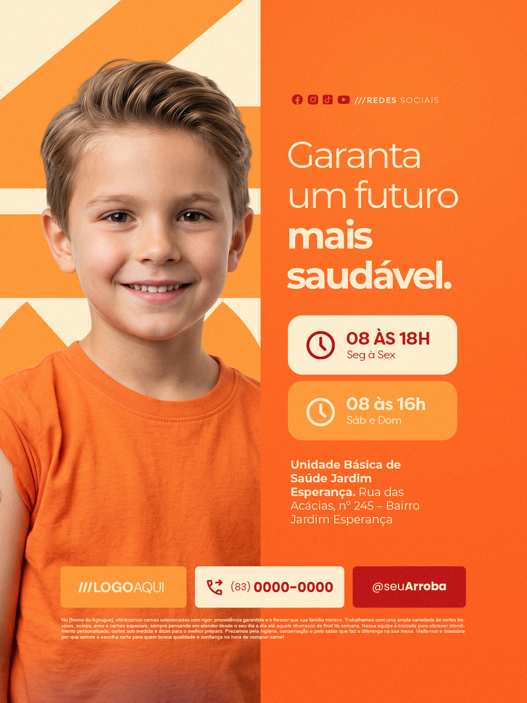 Semana da Vacinação Garanta Um Futuro Mais Saudável PSD Editável