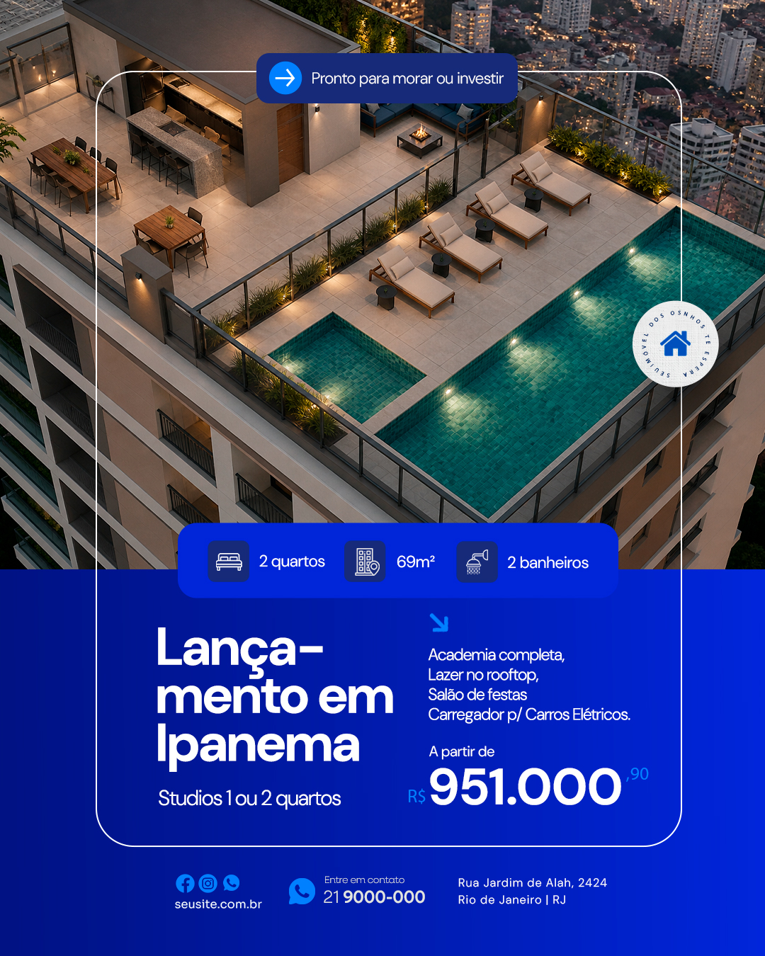 Imobiliária Lançamento Em Ipanema PSD Editável